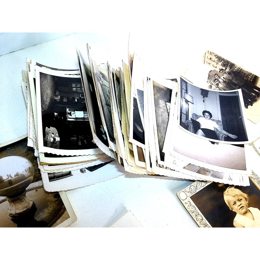 Vintage B&W Photographs 1930s-50s Military Animals Cars Life History 100+
